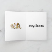 フェスティバルレッドクリスマスと金ゴールドノール カード (内部)