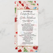 フェスティバルレッドクリスマスクッキーイラストレーションパターン プログラム (正面/裏面)