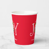 フェスティバルレッドクリスマスジョイへ世界 紙コップ (左)