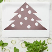フェスティバルレッドクリスマスツリーホリデーキッチンタオル キッチンタオル (折り畳み)