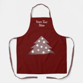フェスティバルレッドクリスマスツリー エプロン (正面)