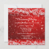 フェスティバルレッドクリスマスパーティの招待状 招待状 (正面)
