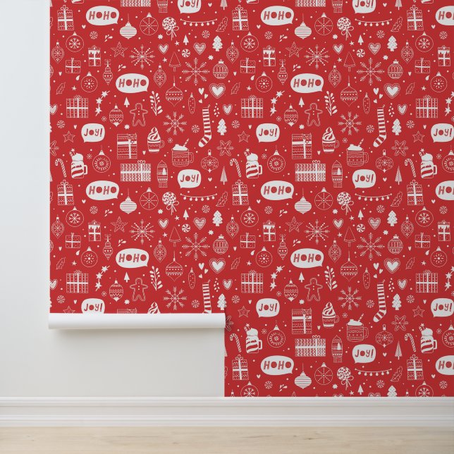 フェスティバルレッドクリスマスホリデーギフトデコレーション 壁紙 (アプリケーション)