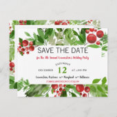 フェスティバルレッドクリスマスホリデーパーティーが日を救う 案内ポストカード (正面/裏面)