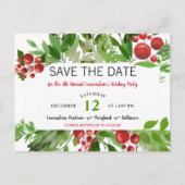 フェスティバルレッドクリスマスホリデーパーティーが日を救う 案内ポストカード (正面)