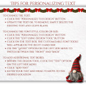 フェスティバルレッドクリスマス格言スモール抱き枕 スモールペーパーバッグ