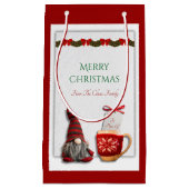 フェスティバルレッドクリスマス格言スモール抱き枕 スモールペーパーバッグ (正面)