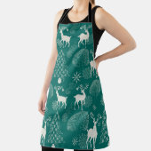 フェスティバルレッドクリスマス、冬の森。 エプロン (インサイチュ)