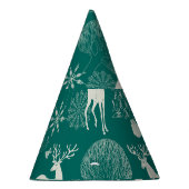 フェスティバルレッドクリスマス、冬の森。 パーティーハット (右)