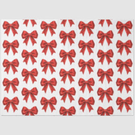 フェスティバルレッドグリッターコケットボウクリスマス 薄葉紙