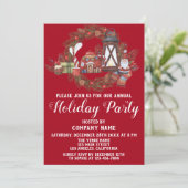 フェスティバルレッドグリーンカンパニークリスマスホリデーパーティー 招待状 (スタンド正面)