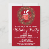 フェスティバルレッドグリーンカンパニークリスマスホリデーパーティー 招待状 (正面)