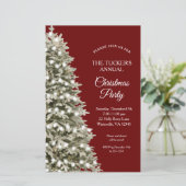 フェスティバルレッドグリーンクリスマスツリーパーティの招待状 (スタンド正面)