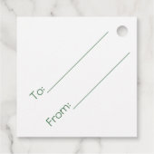 フェスティバルレッドグリーンクリスマス フェイバータグ (裏面)