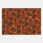 フェスティバルレッドグリーンスポーツバスケットボールの贈り物 ラッピングペーパーシート (正面)