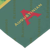 フェスティバルレッドグリーン金ゴールドパーソナライズされたクリスマス ショートテーブルランナー (コーナー)