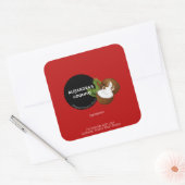 フェスティバルレッドココナッツコキトボトルラベルシール スクエアシール (封筒)