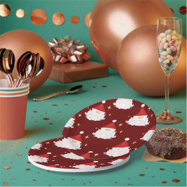 フェスティバルレッドゴンククリスマス格言ノルディック ペーパープレート