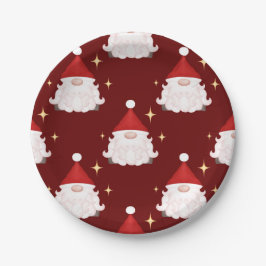 フェスティバルレッドゴンククリスマス格言ノルディック ペーパープレート