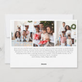 フェスティバルレッドスクリプトメリークリスマスシックス写真 シーズンカード (裏面)