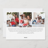 フェスティバルレッドスクリプトメリークリスマスセブン写真 シーズンカード (裏面)