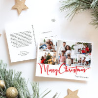 フェスティバルレッドスクリプトメリークリスマス5枚の写真