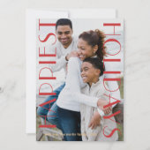 フェスティバルレッドツーフォトハッピーホリデイズ シーズンカード (正面)