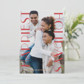 フェスティバルレッドツーフォトハッピーホリデイズ シーズンカード (スタンド正面)