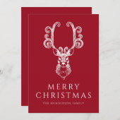 フェスティバルレッドディアメリークリスマス シーズンカード (正面/裏面)
