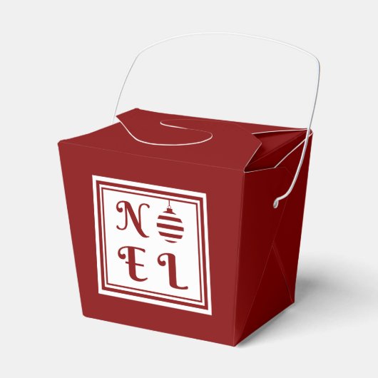 フェスティバルレッドノールメリークリスマス フェイバーボックス (正面サイド)