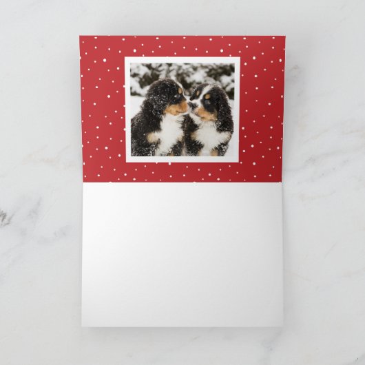 フェスティバルレッドハッピーニューイヤーレタリング写真 シーズンカード (内部)