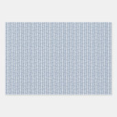 フェスティバルレッドピーチ赤面ピンクブルーハートパターン ラッピングペーパーシート (正面3)