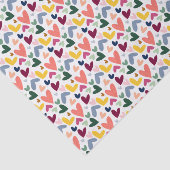 フェスティバルレッドピーチ赤面ピンクブルーハートパターン 薄葉紙 (詳細)