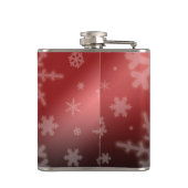 フェスティバルレッドフォイル雪片モノグラム名 フラスク (裏面)