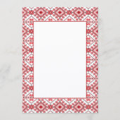 フェスティバルレッドブラッククラシックノルディックフェアアイルモチーフ シーズンカード (正面)