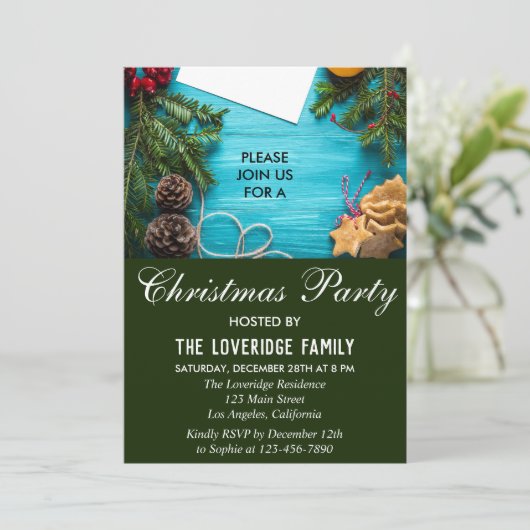 フェスティバルレッドブルー&グリーンカントリークリスマスパーティー 招待状 (スタンド正面)