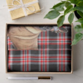 フェスティバルレッドプレイドとベルギーマリノワスクリスマス 薄葉紙 (ギフト)