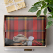 フェスティバルレッドプレイドとBTコンハウンドクリスマス 薄葉紙 (ギフト)