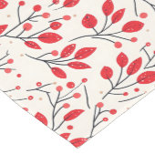 フェスティバルレッドベリーアンドリーフボタニカル ミディアムテーブルランナー (コーナー)