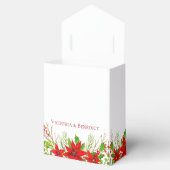 フェスティバルレッドホリデ結婚ーズパーソナライズされた フェイバーボックス (オープン)