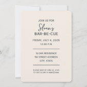 フェスティバルレッドホワイトとブルーパーティの招待状 招待状 (裏面)