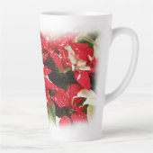 フェスティバルレッドホワイトフローラポインセチア カフェラテマグ (右)