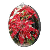 フェスティバルレッドホワイトフローラポインセチア ダーツボード (正面右)