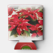 フェスティバルレッドホワイトフローラポインセチア 缶クーラー (裏面)