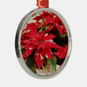 フェスティバルレッドホワイトフローラポイント メタルオーナメント (右)