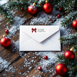 フェスティバルレッドボウクリスマス ラベル