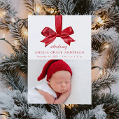 フェスティバルレッドボウ2フォトホリデー誕生 案内状