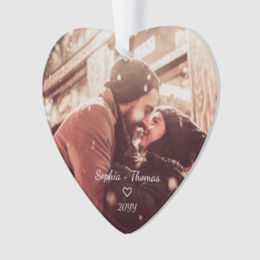 フェスティバルレッドポインセチアのクリスマスフローラ写真 オーナメント (正面)