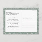 フェスティバルレッドポインセチアフローラ写真 シーズンポストカード (裏面)