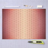 フェスティバルレッドメタリックスノーフレークパターンクリスマス 薄葉紙 (クラフト)